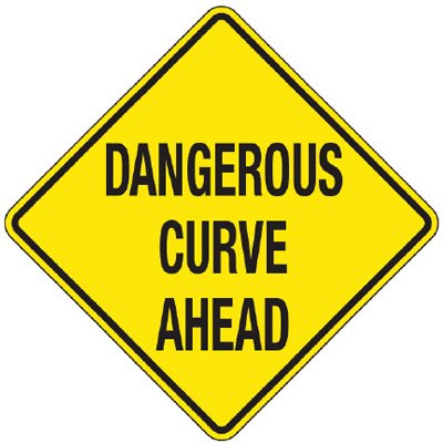 Reflective Warning Signs - Dangerous Curve Ahead, Road Signs | Seton