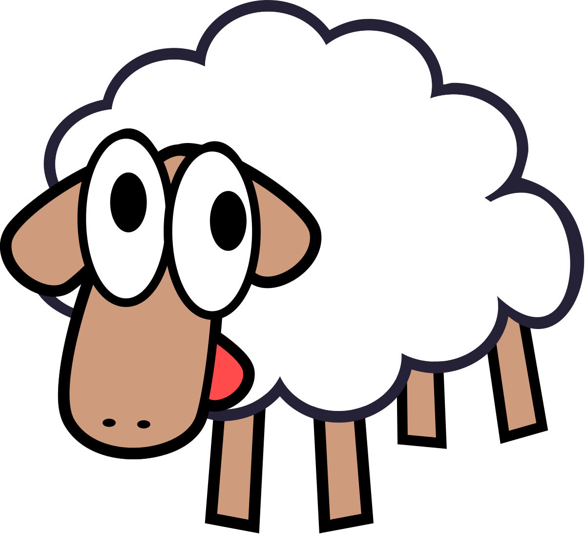 Lamb outline sheep clip art free clipart images image cliparting ...
