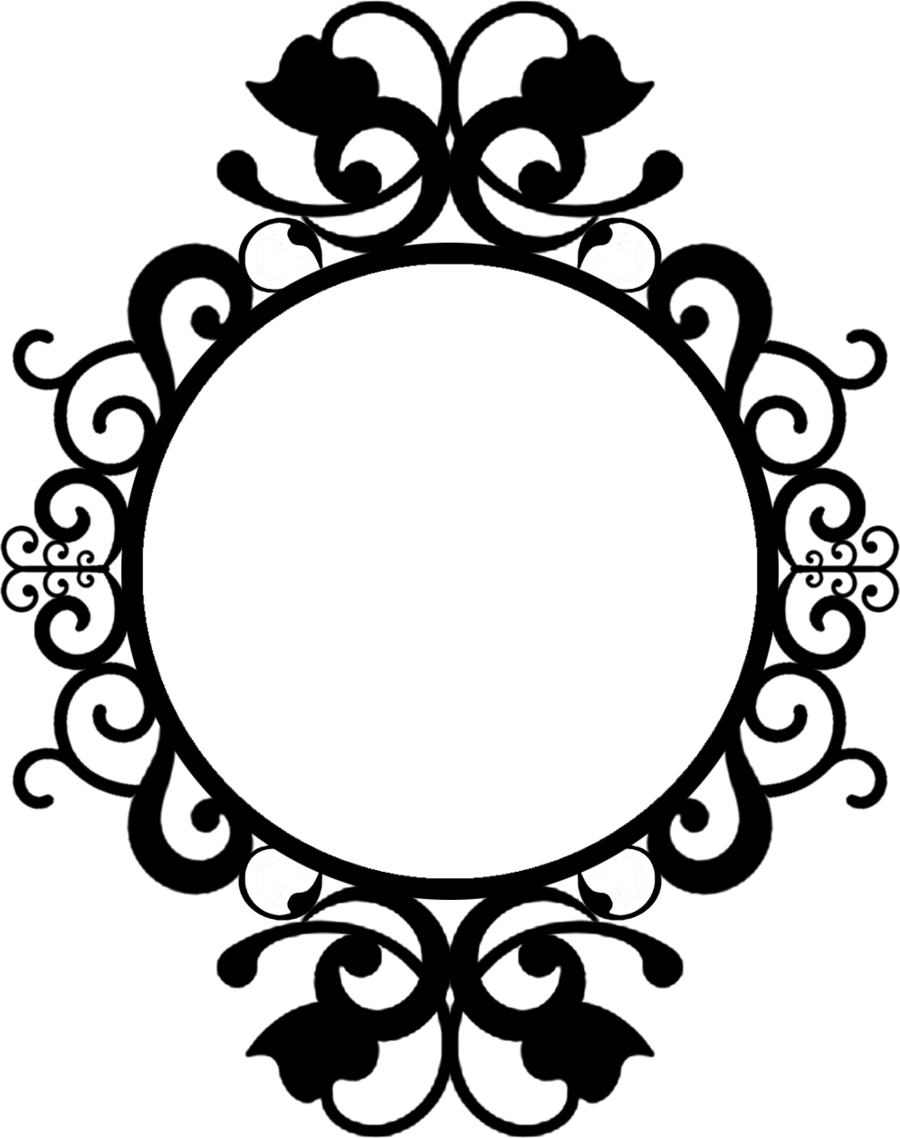 Black Oval Frame Clipart