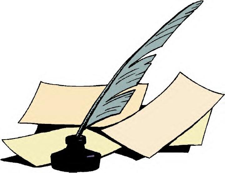 Quill and ink clip art