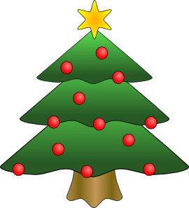 Free vector christmas tree clipart