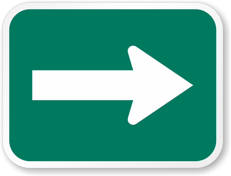 Green Arrow Signs – for Bike Lanes and Traffic