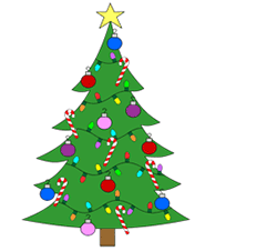 Cartoon Christmas Tree Step by Step Drawing Lesson