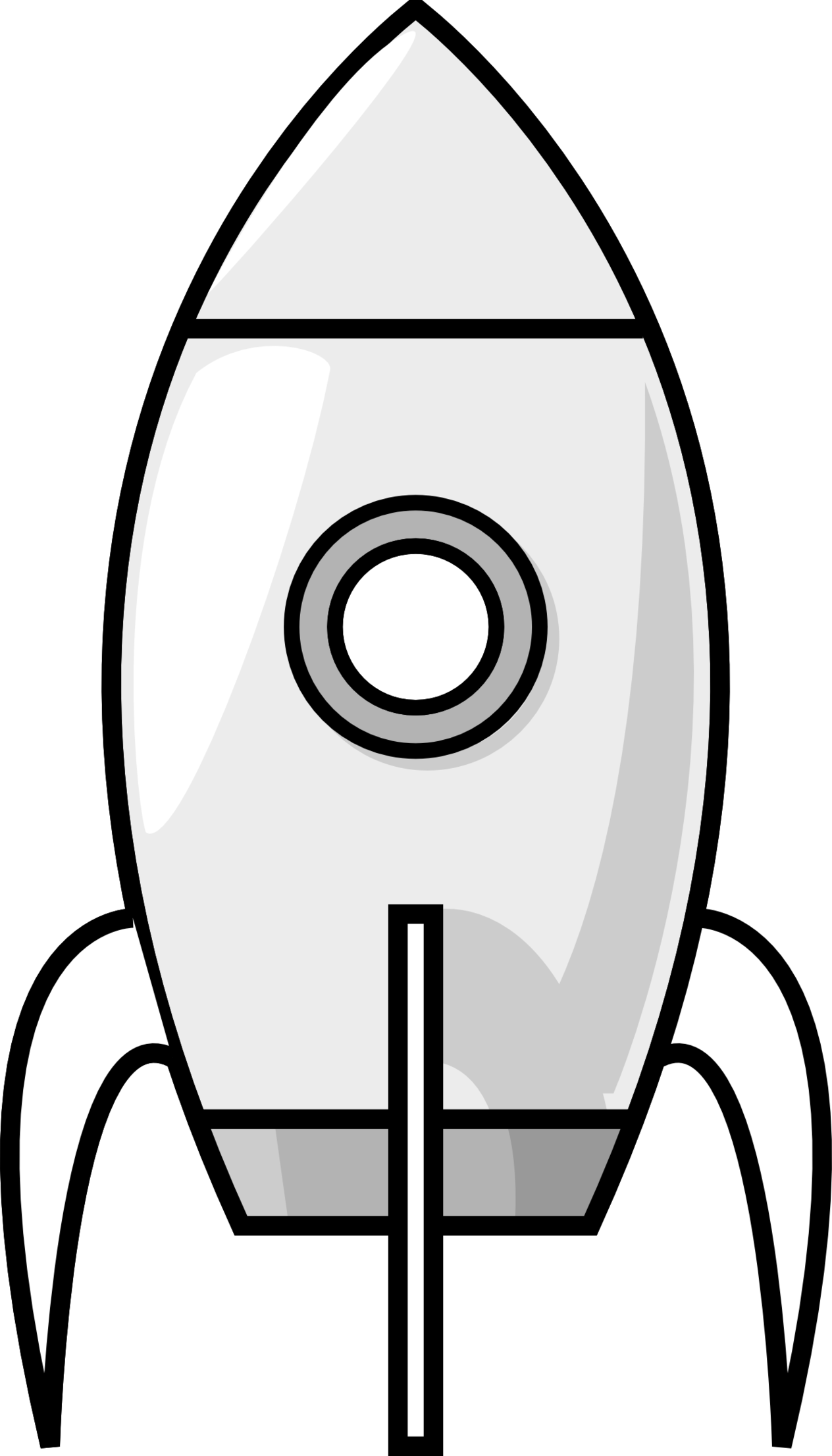 Rocket outline clipart