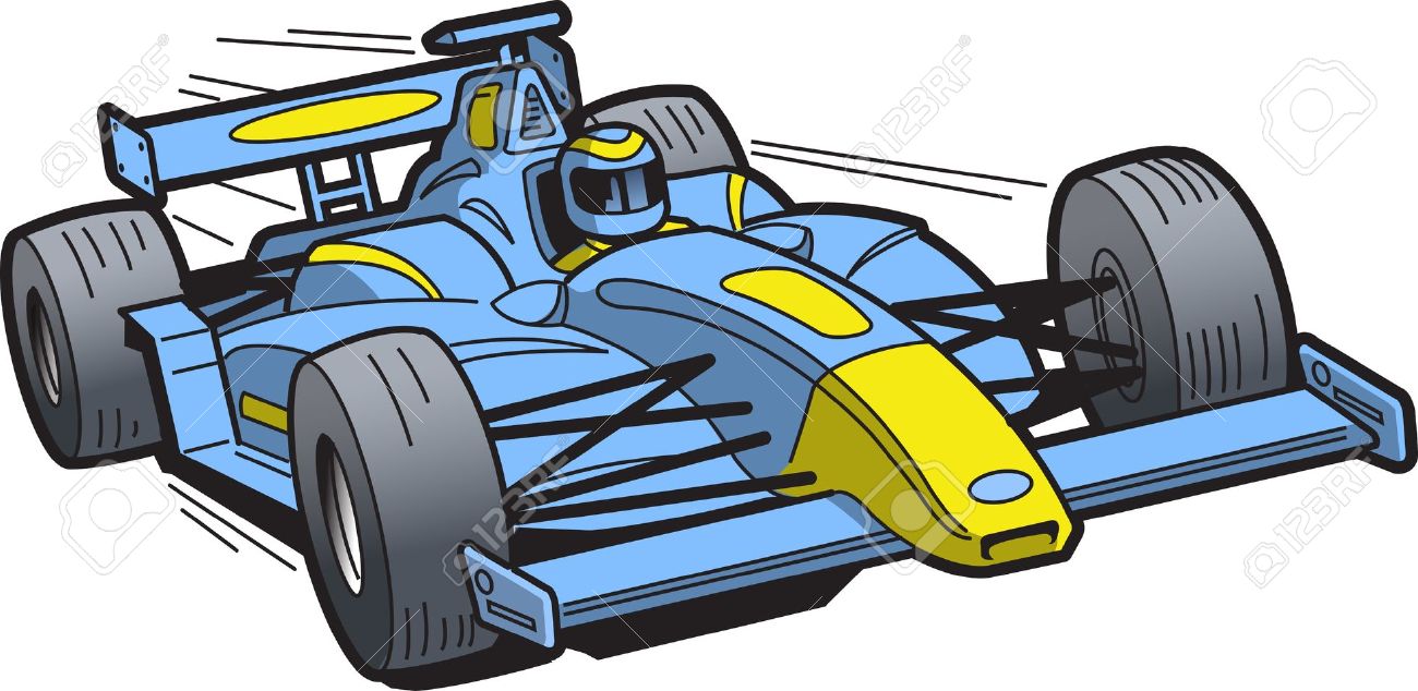 free clipart cartoon race cars - photo #25