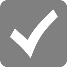 Gray check mark 8 icon - Free gray check mark icons
