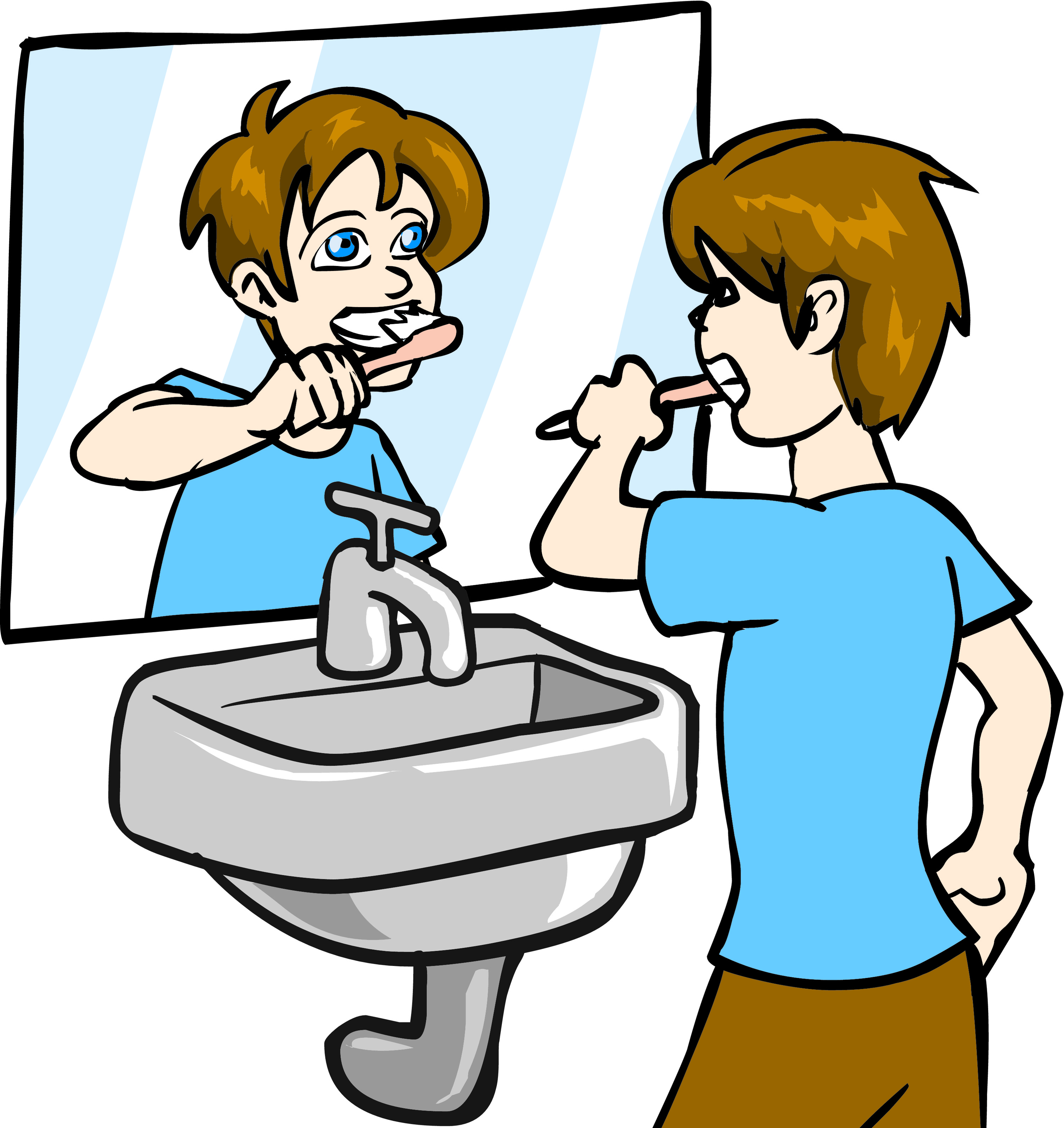 Brushing Teeth Clipart