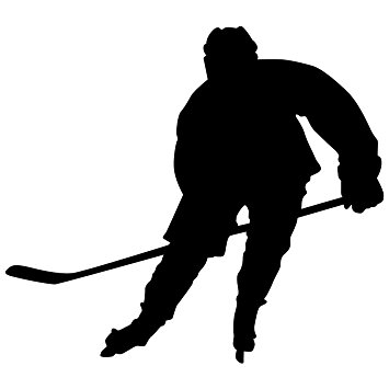 Hockey Wall Sticker Decal - Ice Hockey Sports Silhouette ...