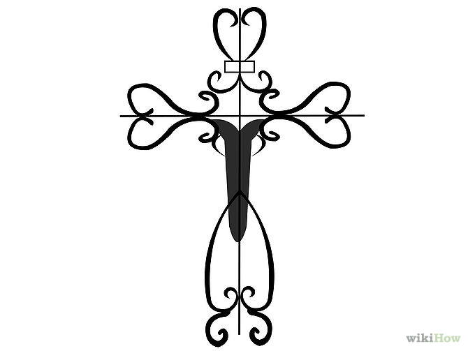 How To Draw A Fancy Cross: 7 Steps (with Pictures) - WikiHow ...