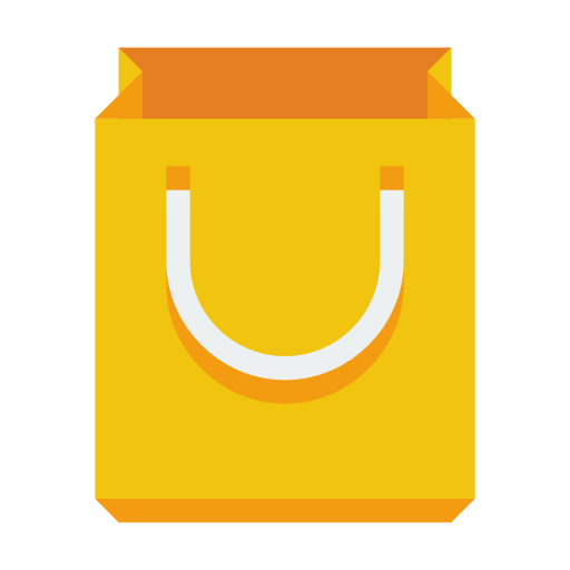 yellow shopping bag icon – Free Icons Download