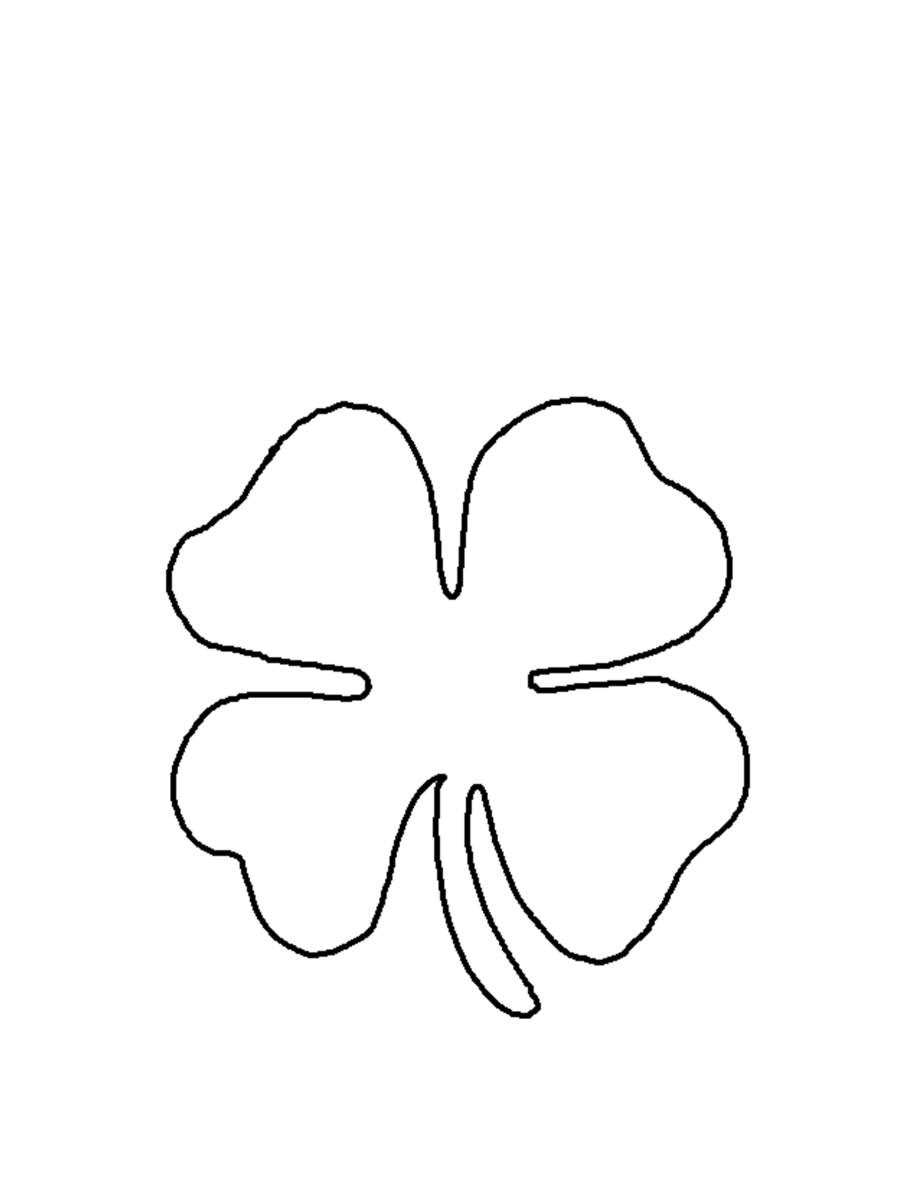 Best Photos of Shamrock Templates Printable - Shamrock Template, 4 ...