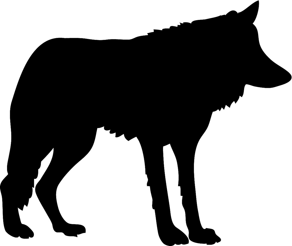 Wolf Silhouette Clip Art - Tumundografico