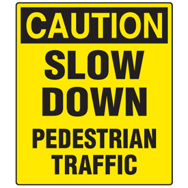 Forklift Safety Signs - Caution Slow Down Pedestrian Traffic from ...