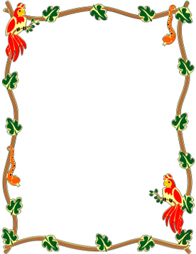 646 views Rainforest clipart border