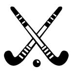 Field hockey sticks clipart