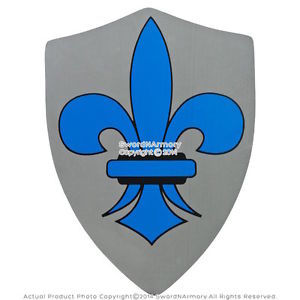 Medieval Crusader Knight Foam Shield with Fleur De Lis Coat Of ...