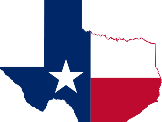 Texas flag outline clipart