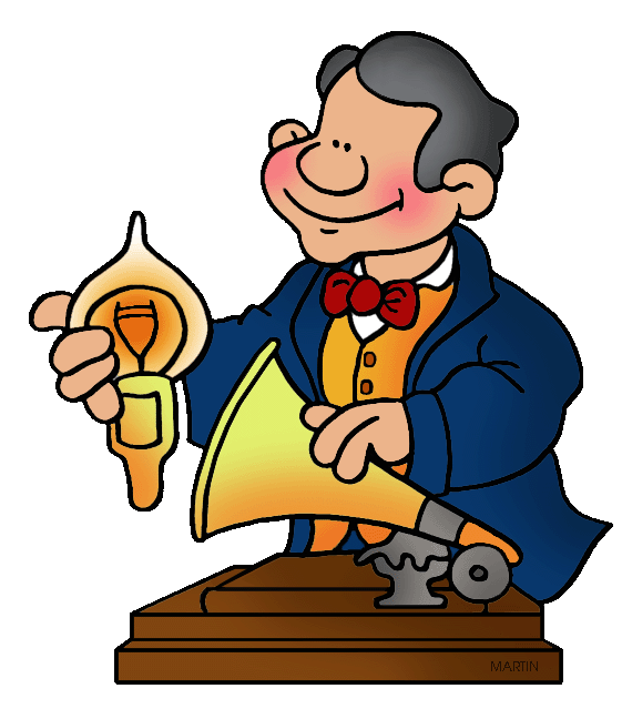 Free Inventors and Inventions Clip Art by Phillip Martin, Thomas ...