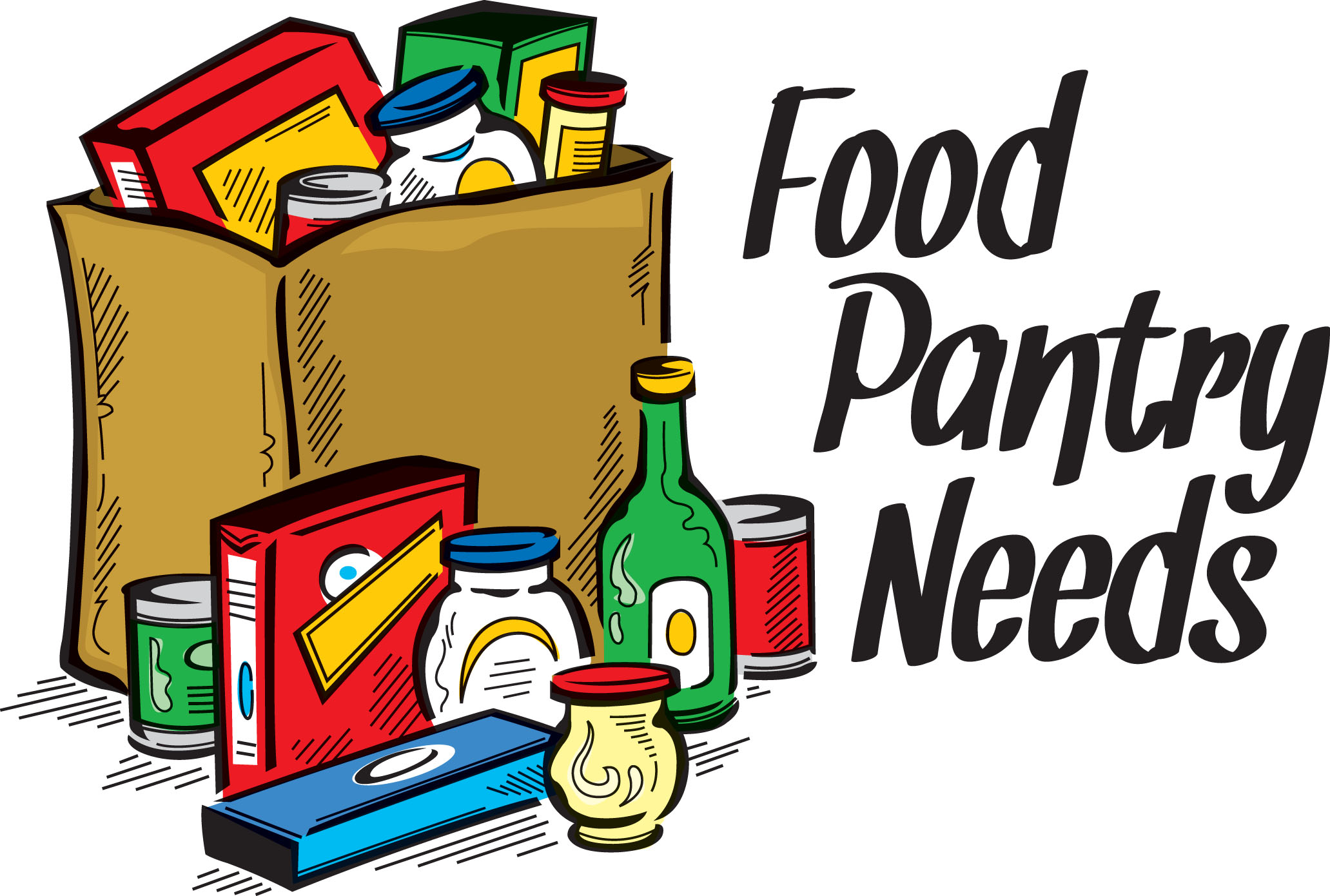 Pantry Food Drive Clipart