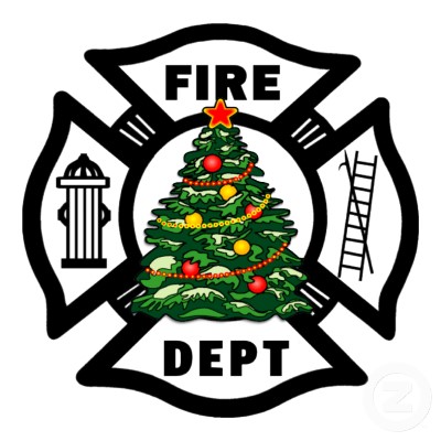 Merry christmas fire department clipart
