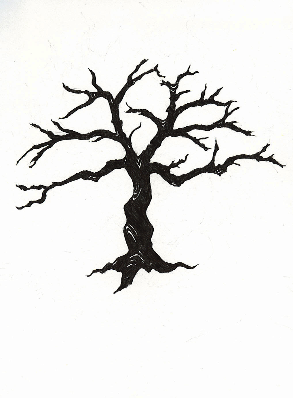 Dead Tree Silhouette Clipart