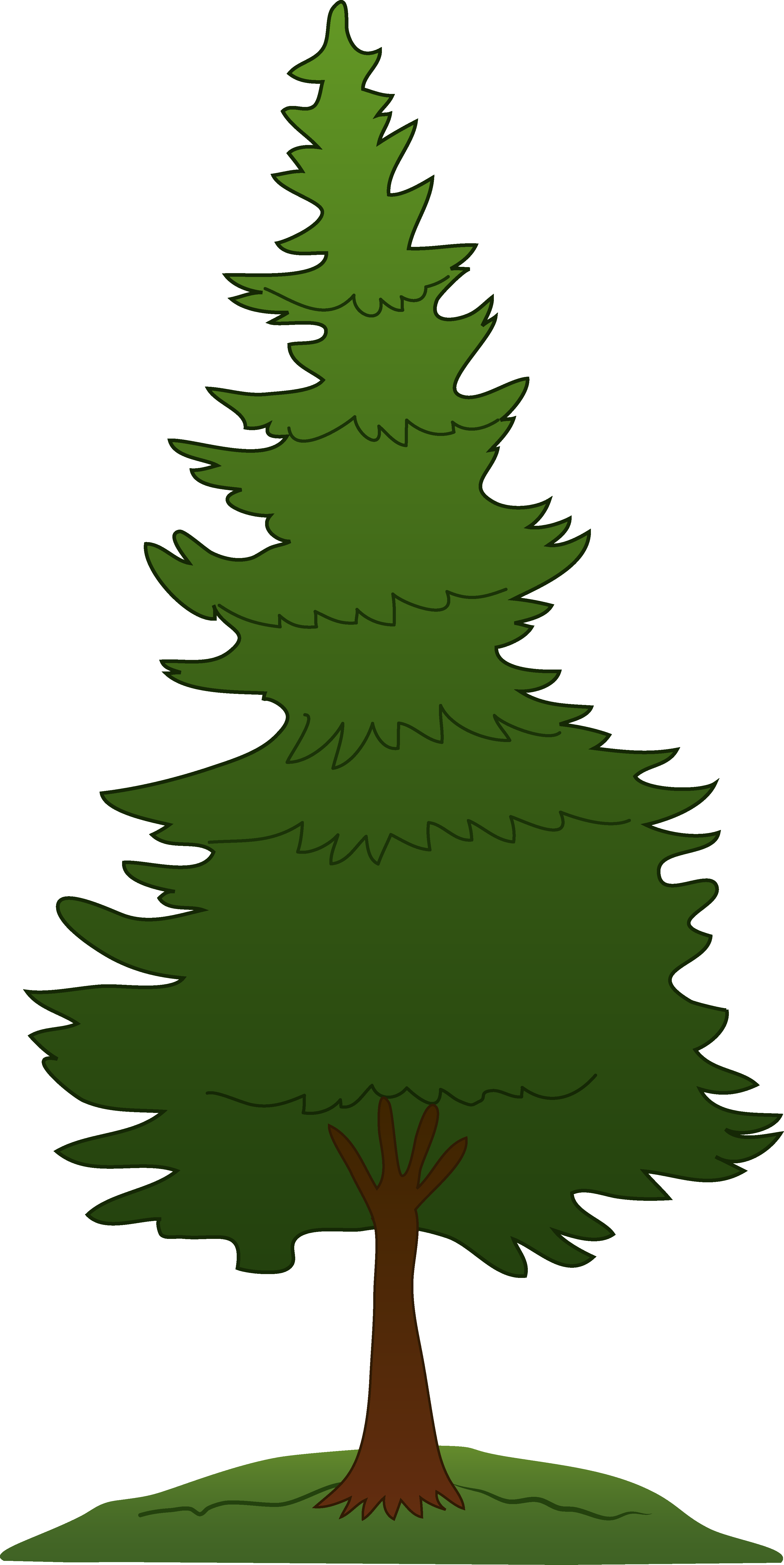556 views Pine trees clip art