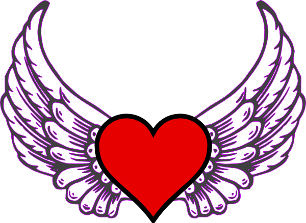 Heart With Wings | Free Download Clip Art | Free Clip Art | on ...