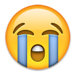 ð??­ Loudly Crying Face Emoji (U+1F62D/U+E411)