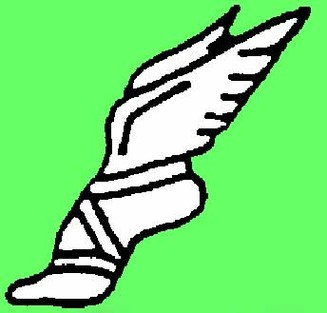 Track And Field Winged Foot Clipart - Free to use Clip Art Resource