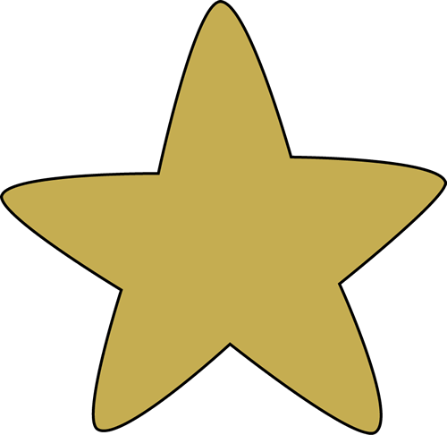 Gold Star Border Clipart