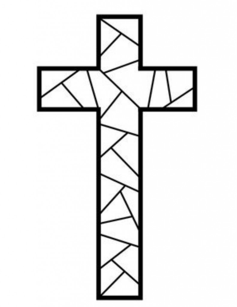 Christian Cross Coloring Pages - Coloring Page For Kids