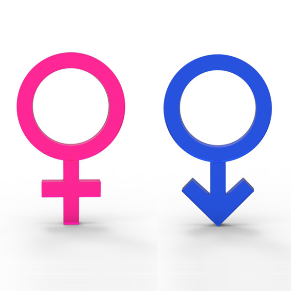 Clipart illustration male and female symbol