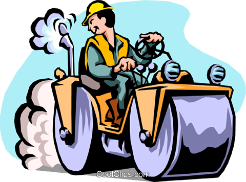 Road construction workers clipart free