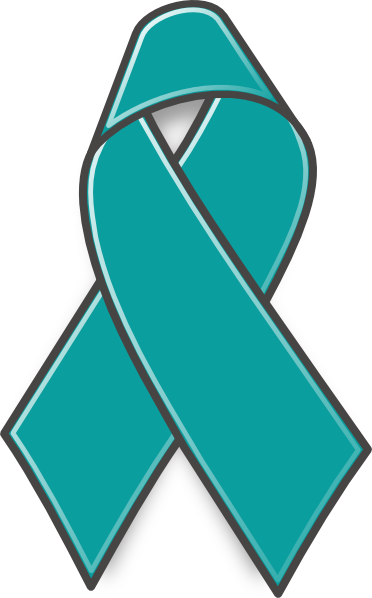 Ovarian cancer ribbon clip art