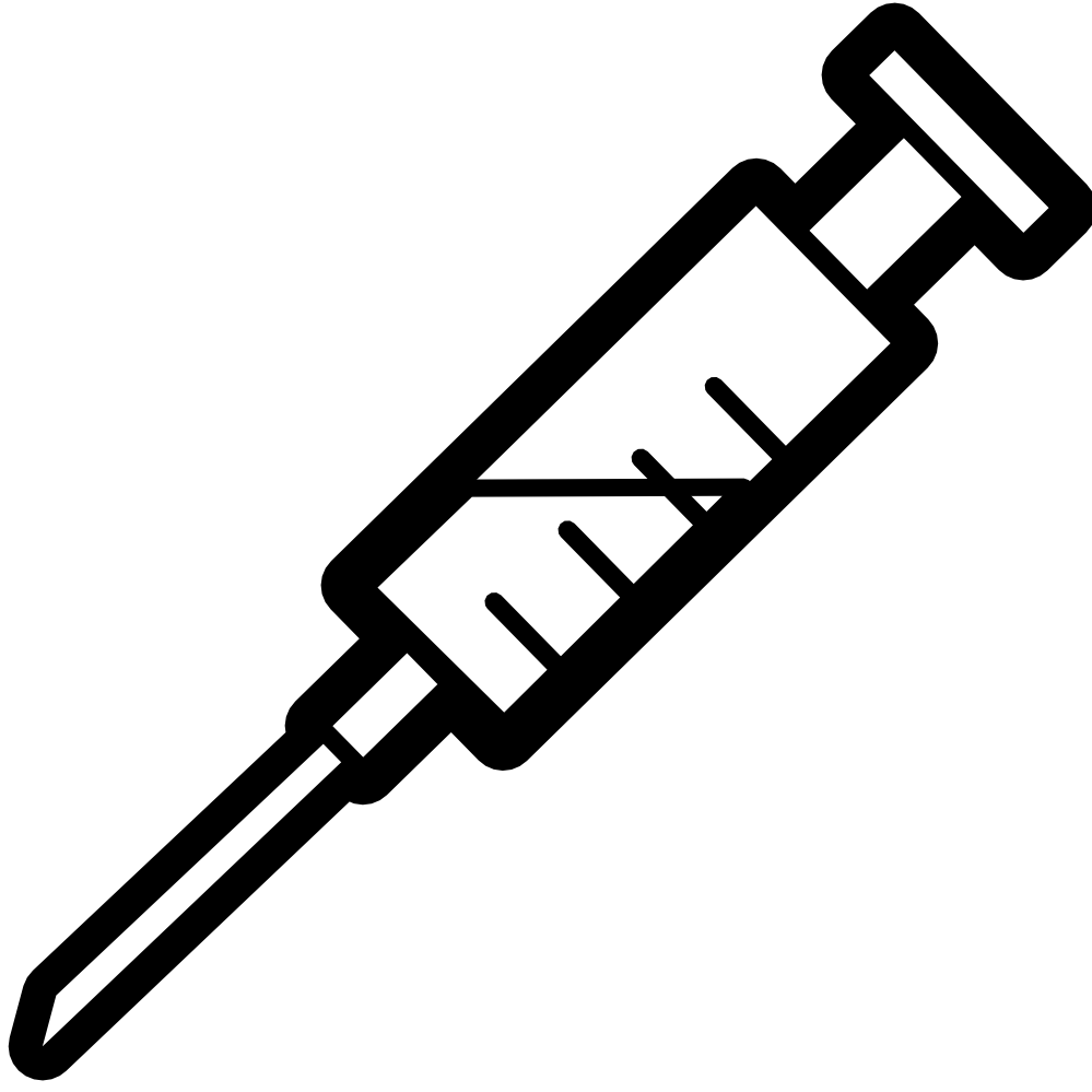 Syringe Black And White Clipart