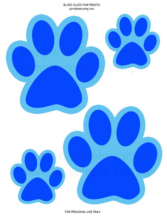 Blues Clues Paw Print Printable ClipArt Best Blues Clues Paw Print Printable ClipArt Best