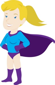 Female Superhero Clipart