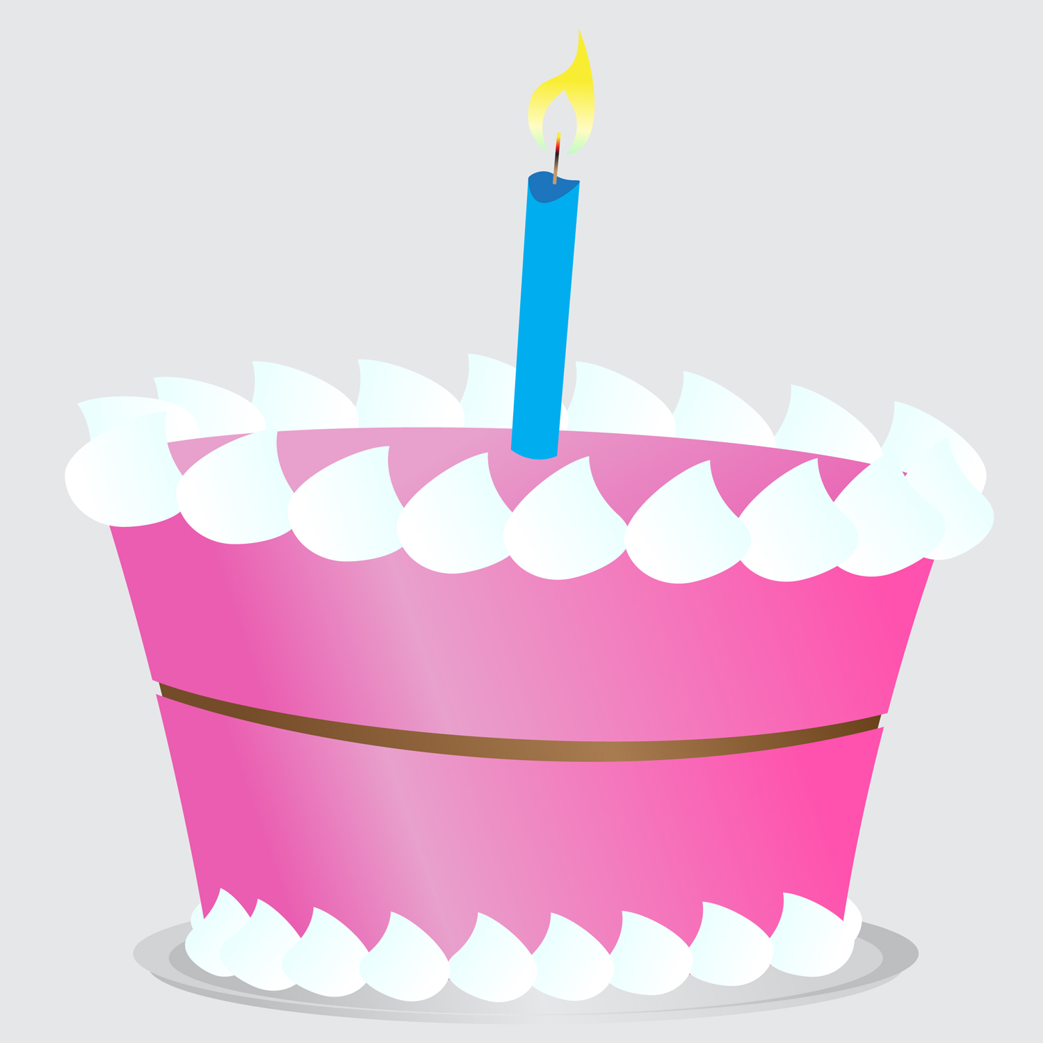 Pink Birthday Cake Clipart