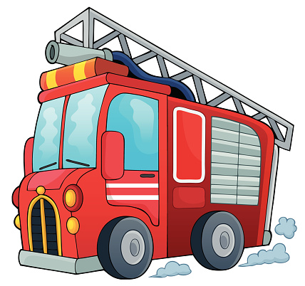 Drawing Of Fire Truck Art Clip Art, Vector Images & Illustrations ...