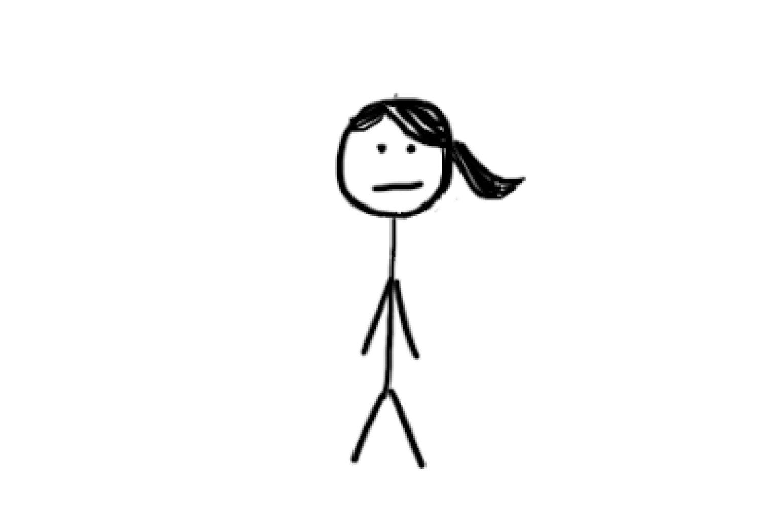 Crying Stick Figure Clipart