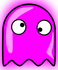 Pacman Ghost Red - vector Clip Art