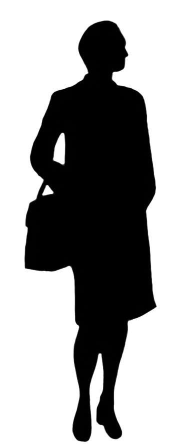 Silhouettes of People - silhouette clipart