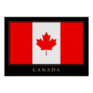 Canadian Flag Posters | Zazzle