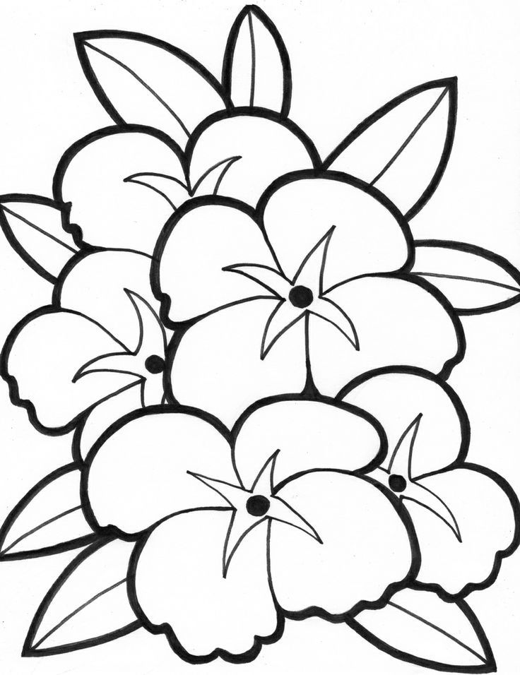Simple Flower Coloring Pages - ClipArt Best