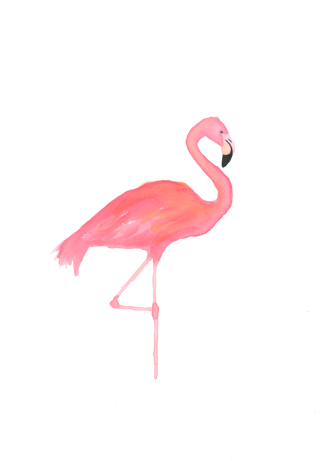 heart flamingo clipart