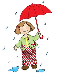 Umbrella rainy day clipart