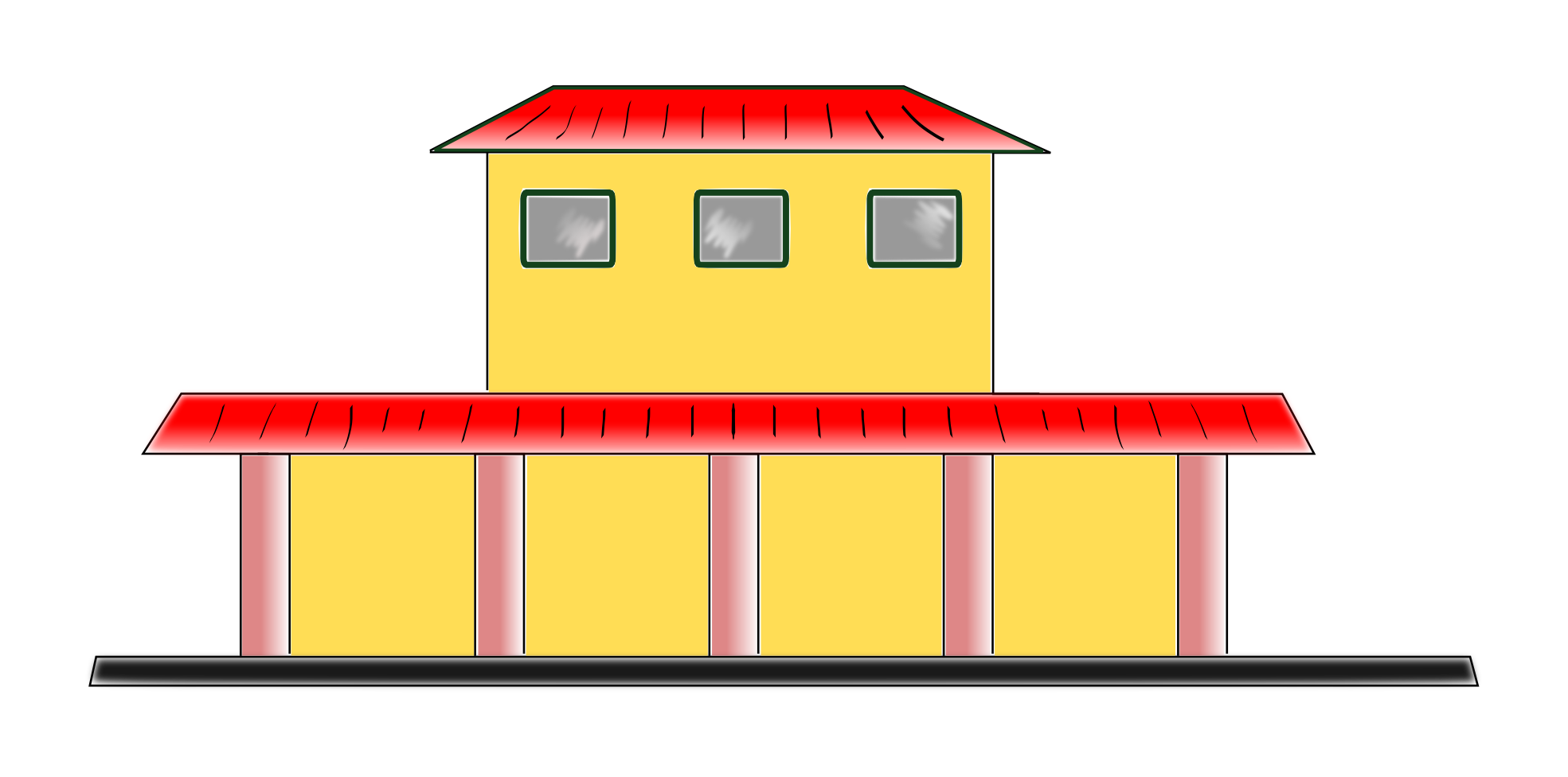 Train Station Clipart - Tumundografico