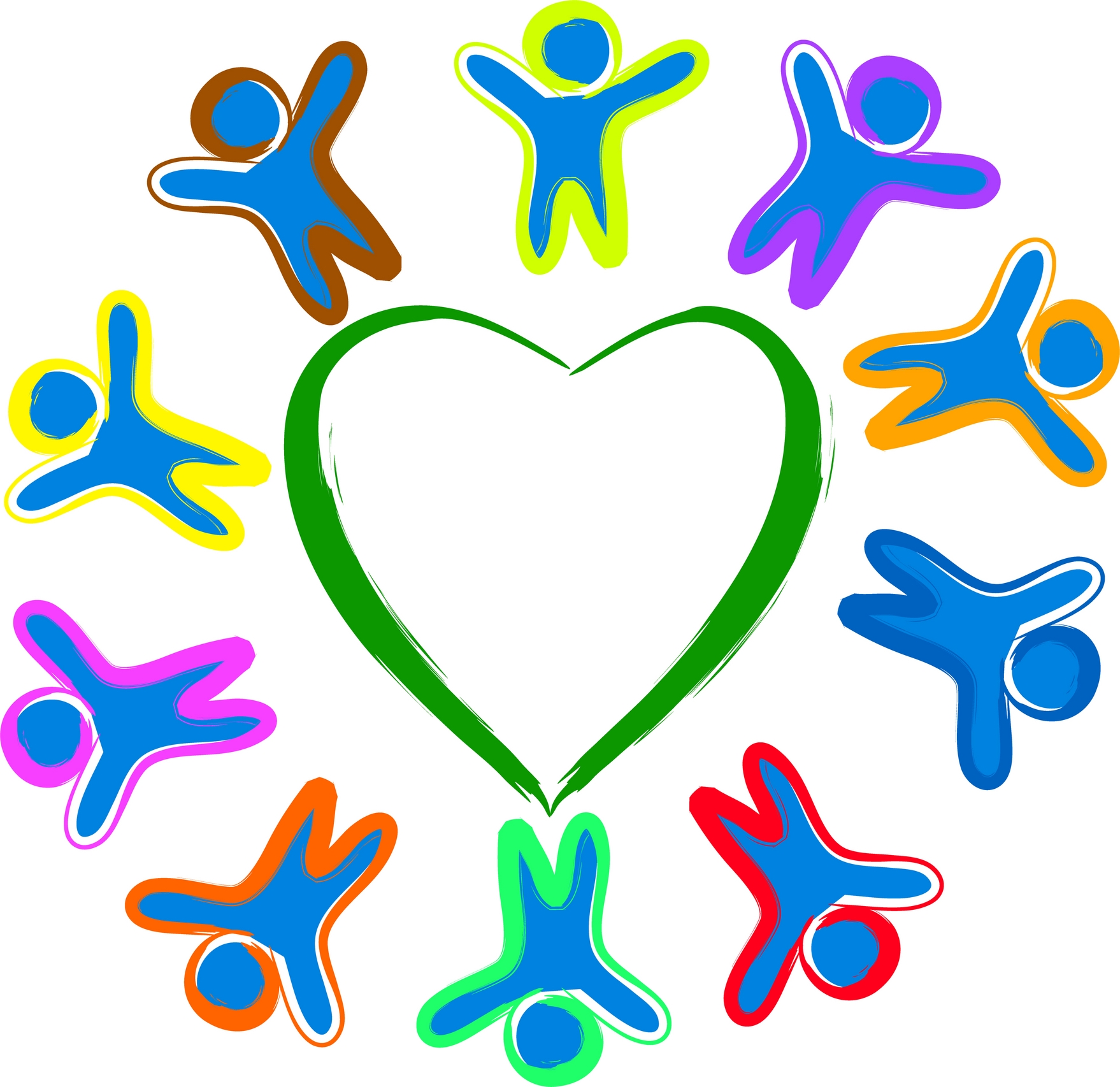 Clipart of people helping others