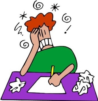 Student Doing Homework Clipart