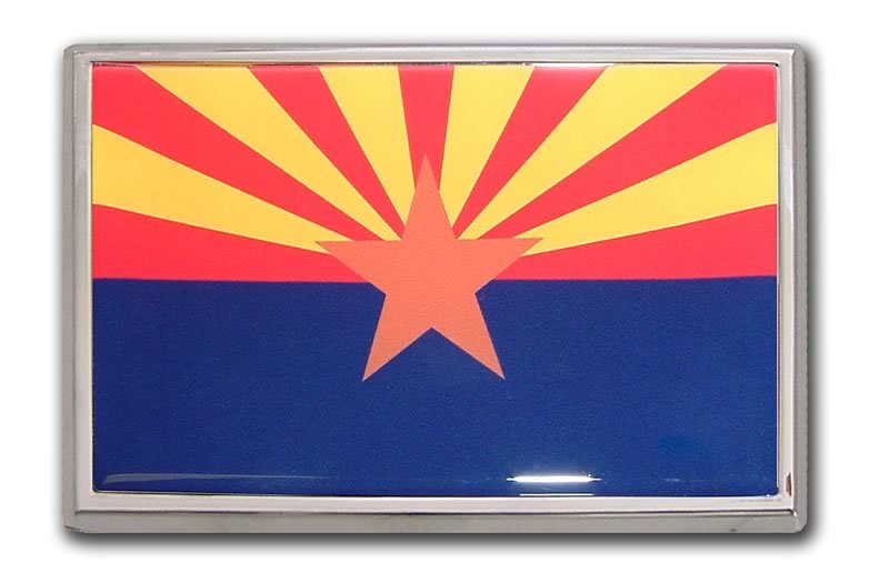 Arizona Flag Car Emblem - IAmEricas Flags